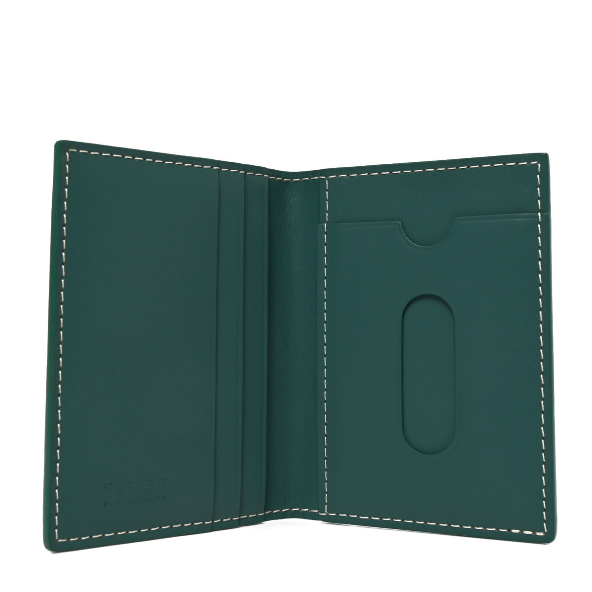 Goyard Goyardine Saint Marc Folding Card Case Green 5 of 7
