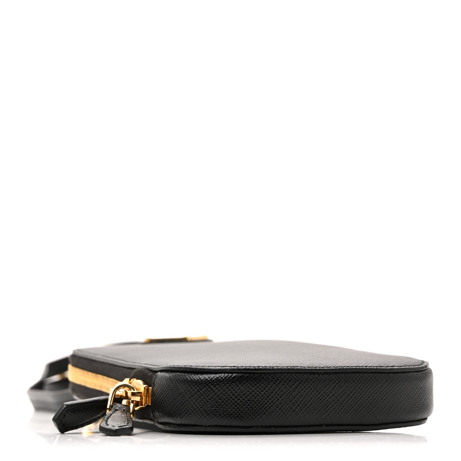 Prada Saffiano Triangle Mini Bag Black 10 of 35