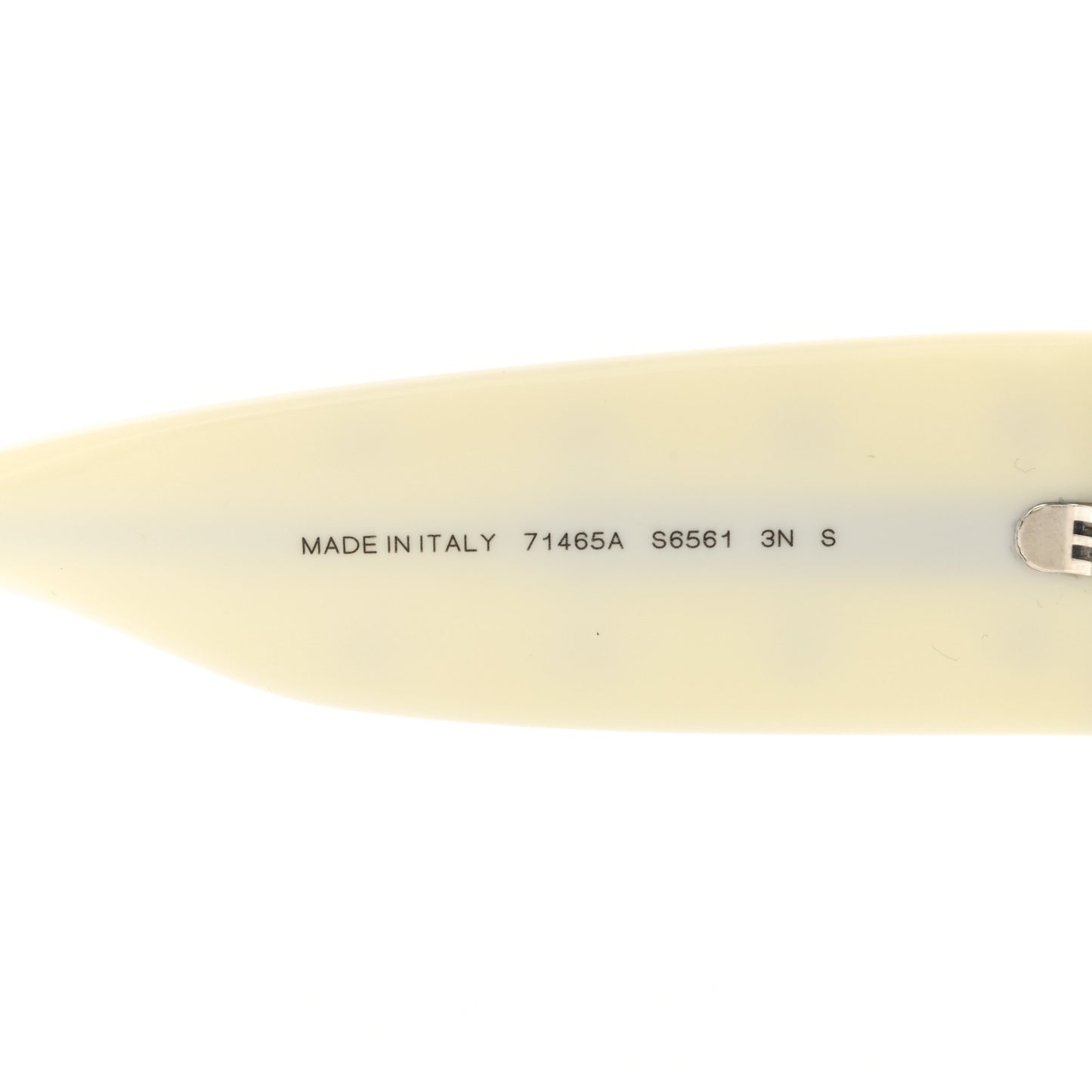 Acetate Quilted CC Pilot Sunglasses 71465 White Black