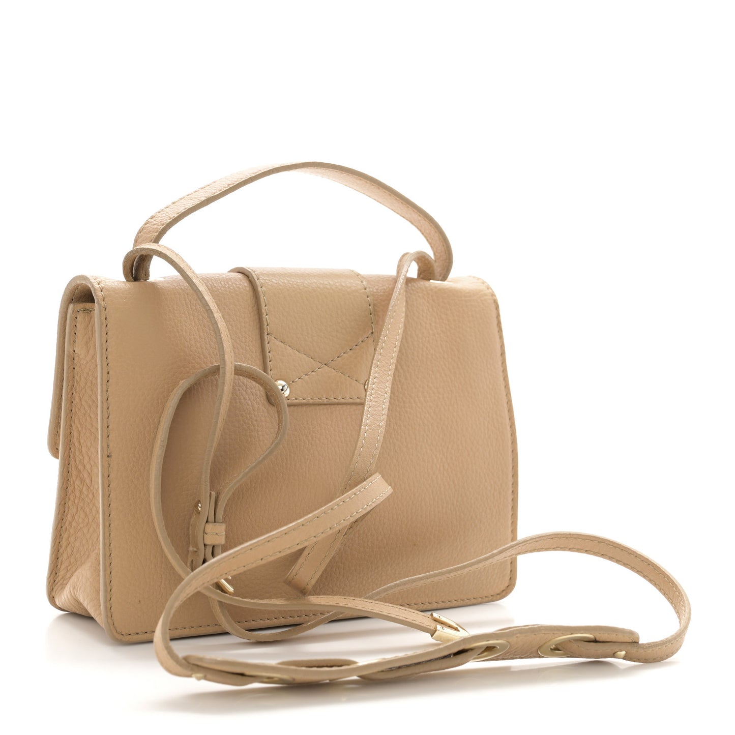 Calfskin Rebel Crossbody Bag Beige