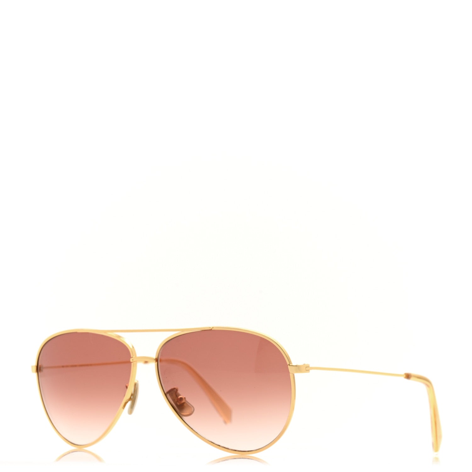 Celine Aviator Sunglasses CL 40062U Gold 1 of 8