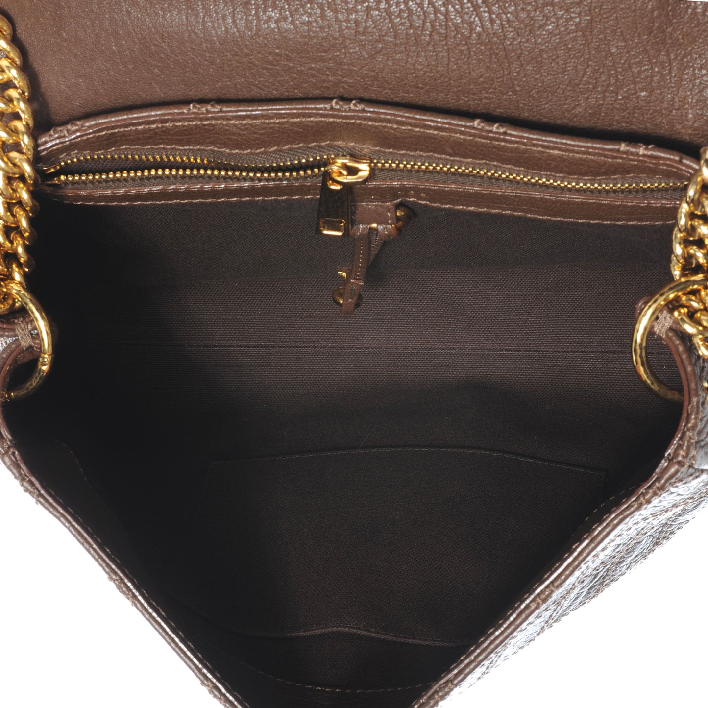 Leather Baroque XL Single Flap Brown