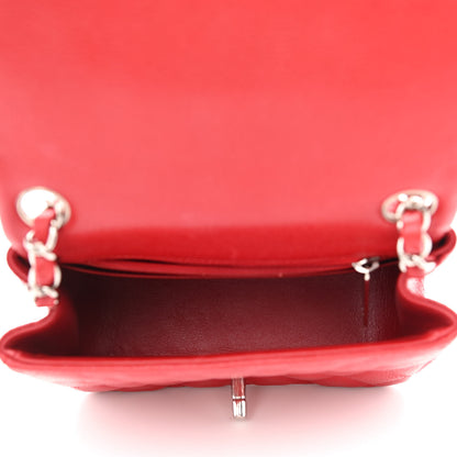 Chanel Caviar Quilted Mini Square Flap Red 5 of 11