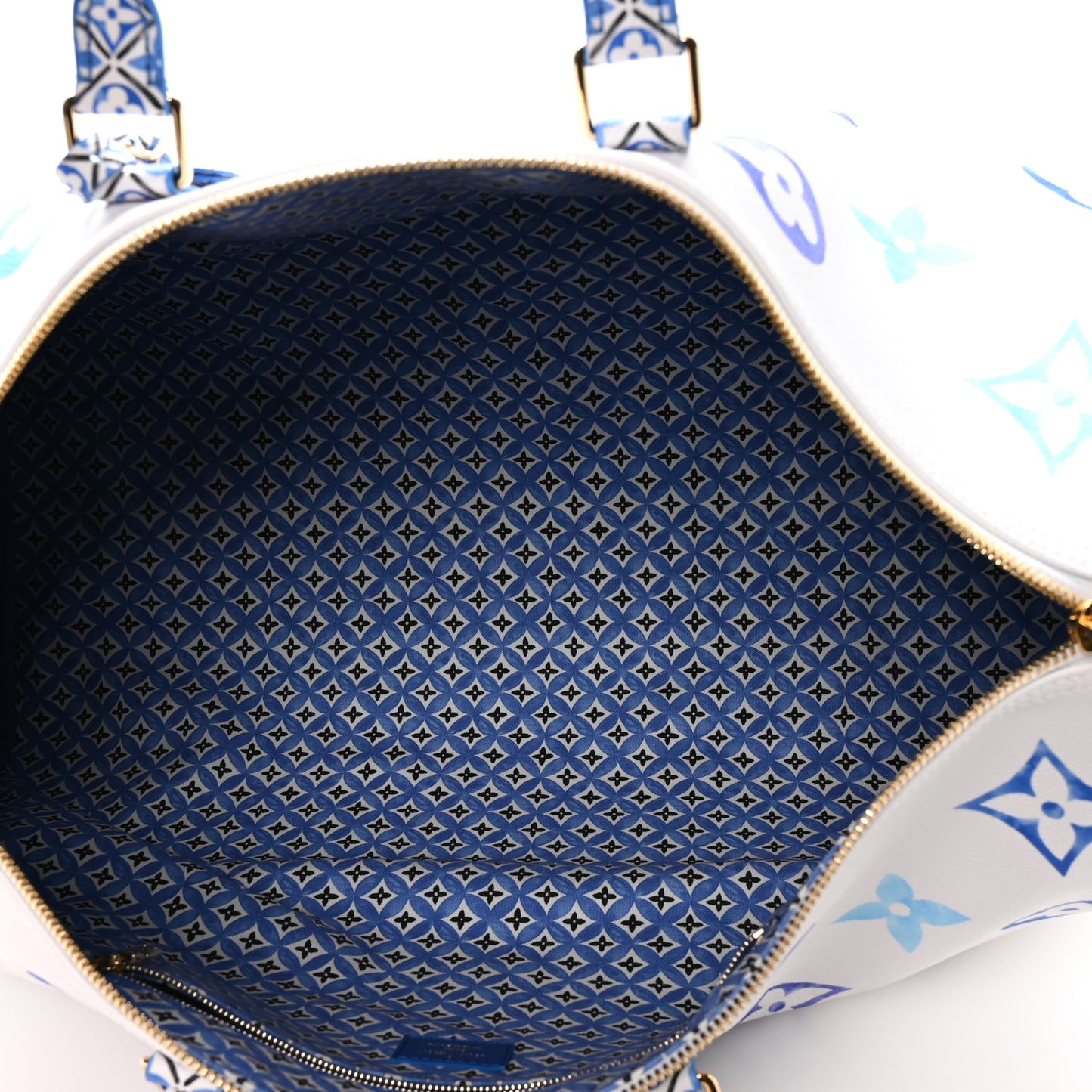 Monogram LV By The Pool Keepall Bandouliere 50 Blue