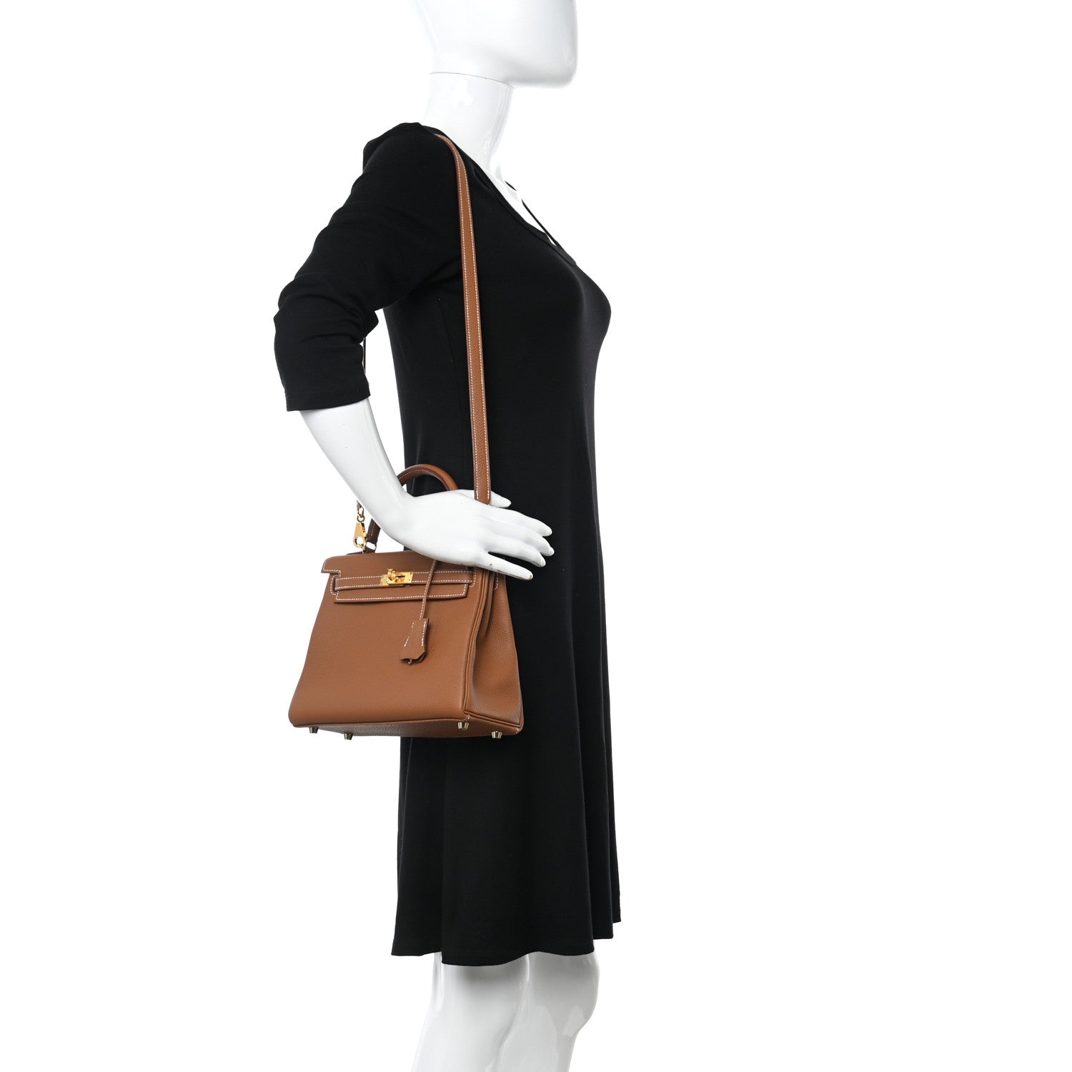 Hermes Togo Kelly Retourne 25 Gold 2 of 13