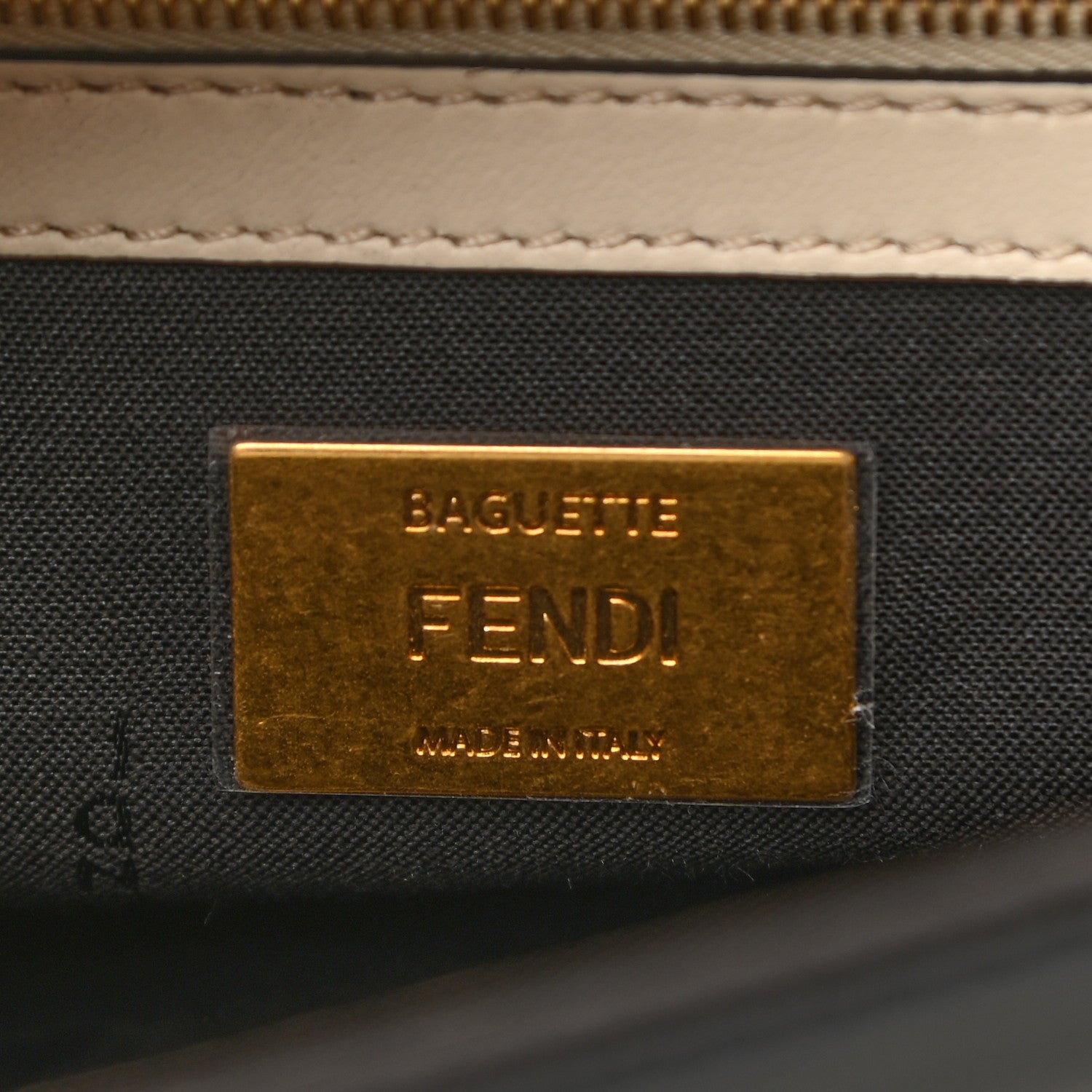 Fendi Nappa Apolo Bi-Color Chain Baguette Uovo Black 6 of 12