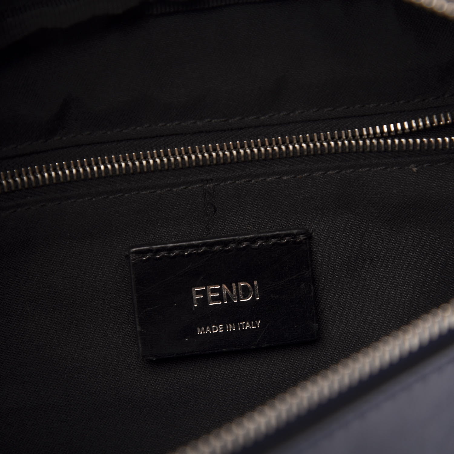 Fendi Vitello Grace Light Century Devil Eyes Belt Bag Navy White 8 of 12