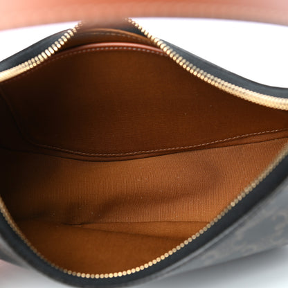 Celine Triomphe Canvas Calfskin Ava Shoulder Bag Tan 5 of 10