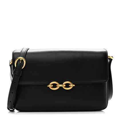 Saint Laurent Smooth Calfskin Le Maillon Satchel Black 1 of 10
