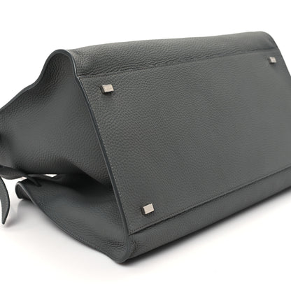 The Row Matte Grained Calfskin Soft Margaux 15 Grey 8 of 9