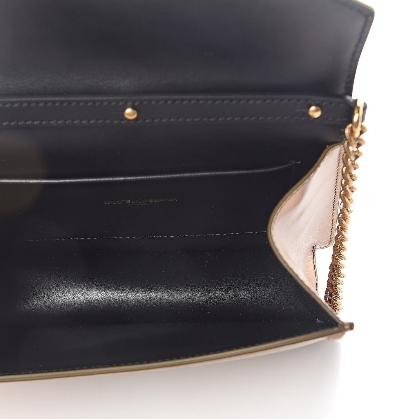 Smooth Calfskin Devotion Envelope Top Handle Bag Gold