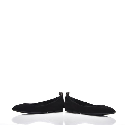 Louis Vuitton Suede Uniformes Ballet Flats 37 Black 5 of 10