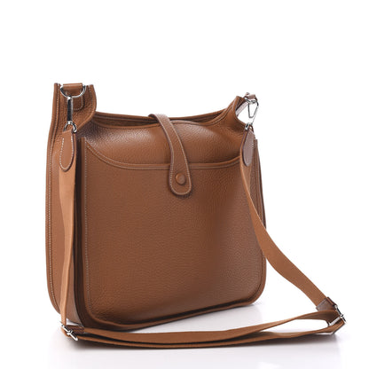 Hermes Taurillon Clemence Evelyne III GM Gold 2 of 9