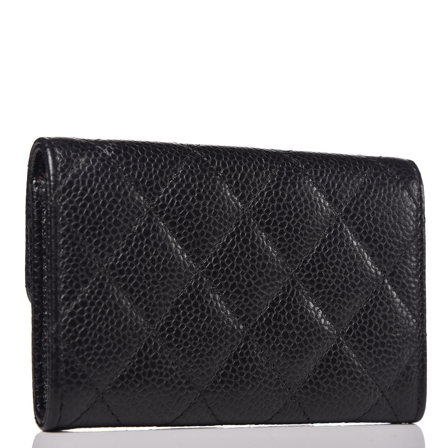 Chanel Caviar Quilted Flap Card Holder Black 3 of 9