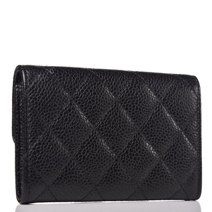 Chanel Caviar Quilted Flap Card Holder Black 3 of 9