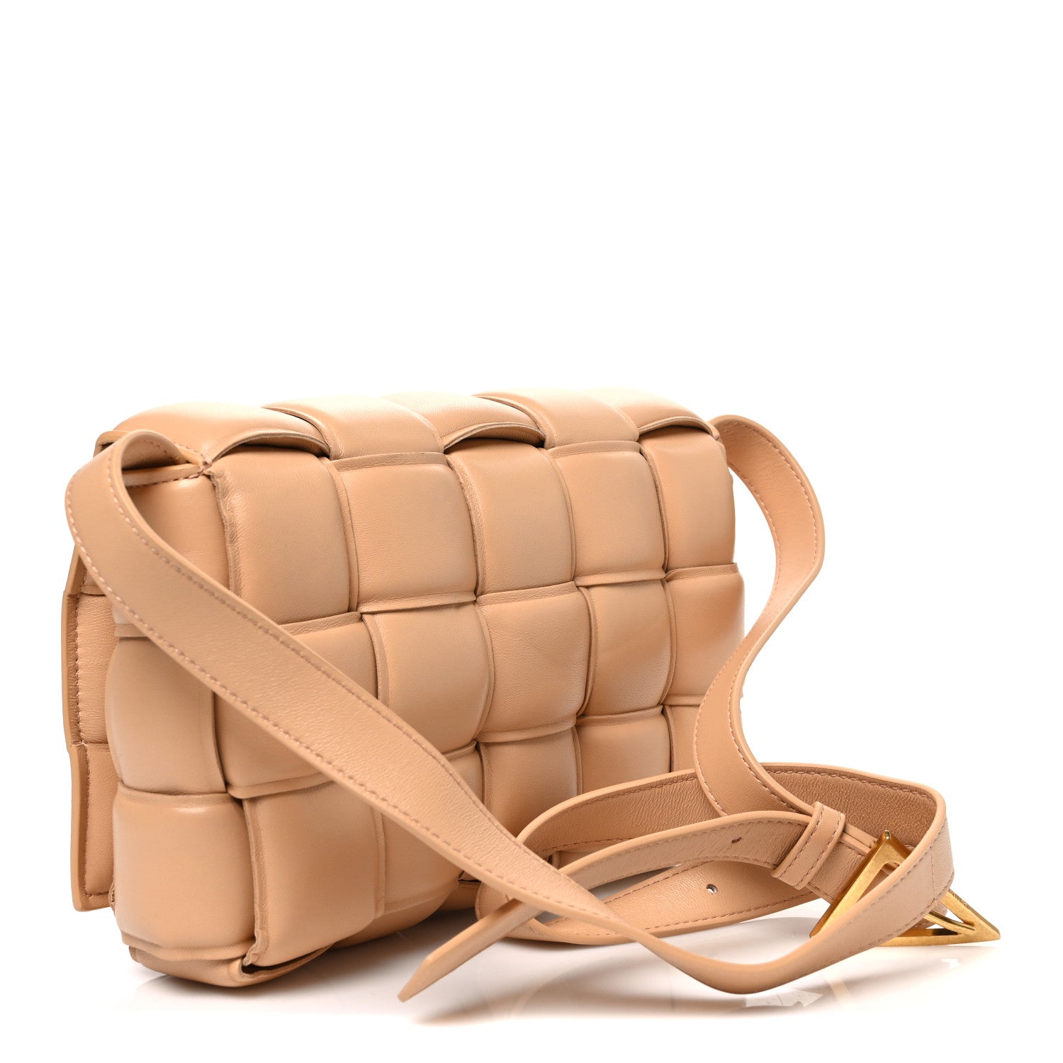 Bottega Veneta Nappa Maxi Intreccio Padded Cassette Crossbody Bag Almond 3 of 11