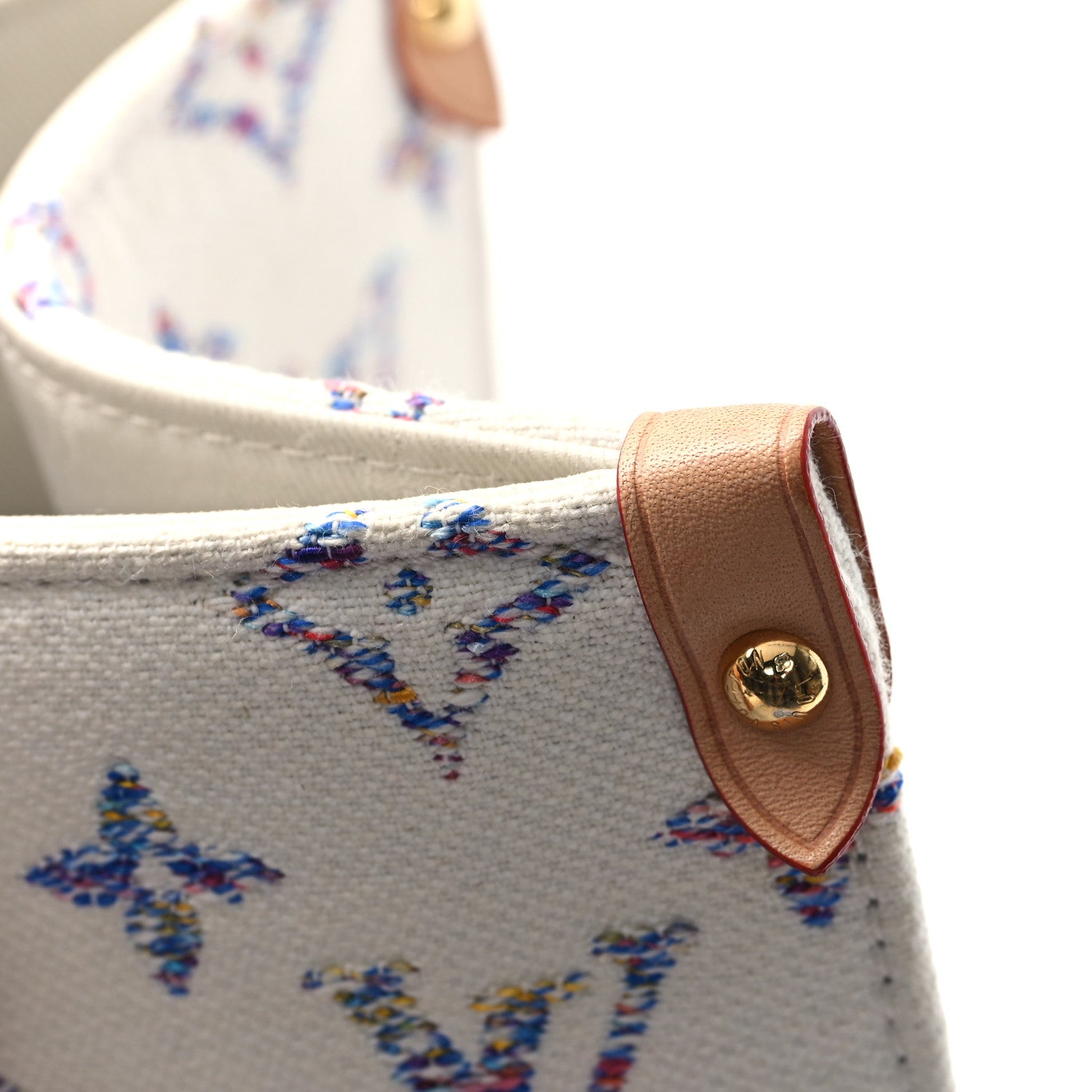 Louis Vuitton Monogram Jacquard Nautical Onthego MM Multicolor Beige 10 of 11