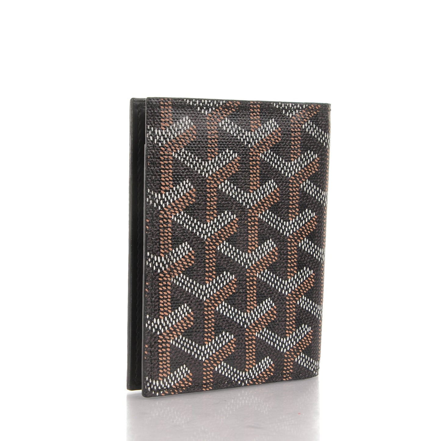 Goyardine Saint Marc Folding Card Case Black