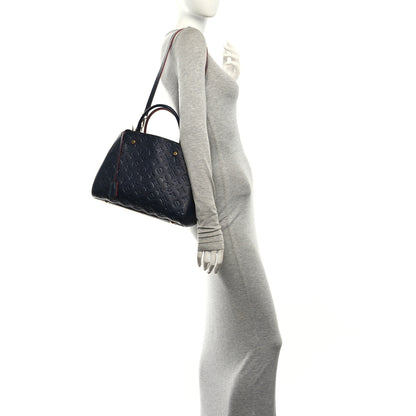 Louis Vuitton Empreinte Montaigne MM Marine Rouge 2 of 12