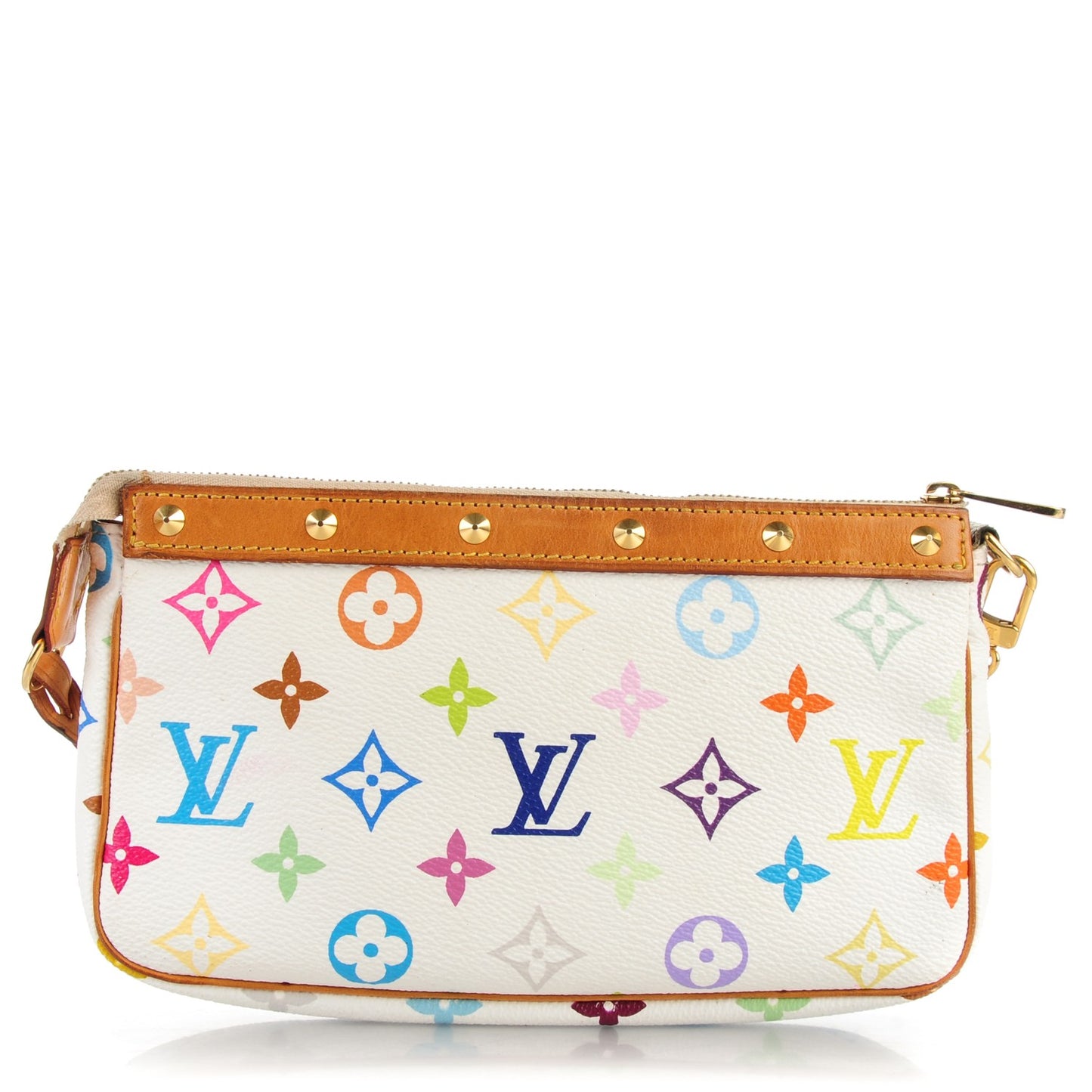 Monogram Multicolor Pochette Accessories White