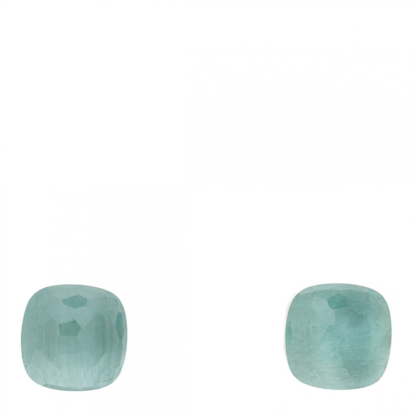 18K Rose Gold Blue Topaz Classic Nudo Stud Earrings