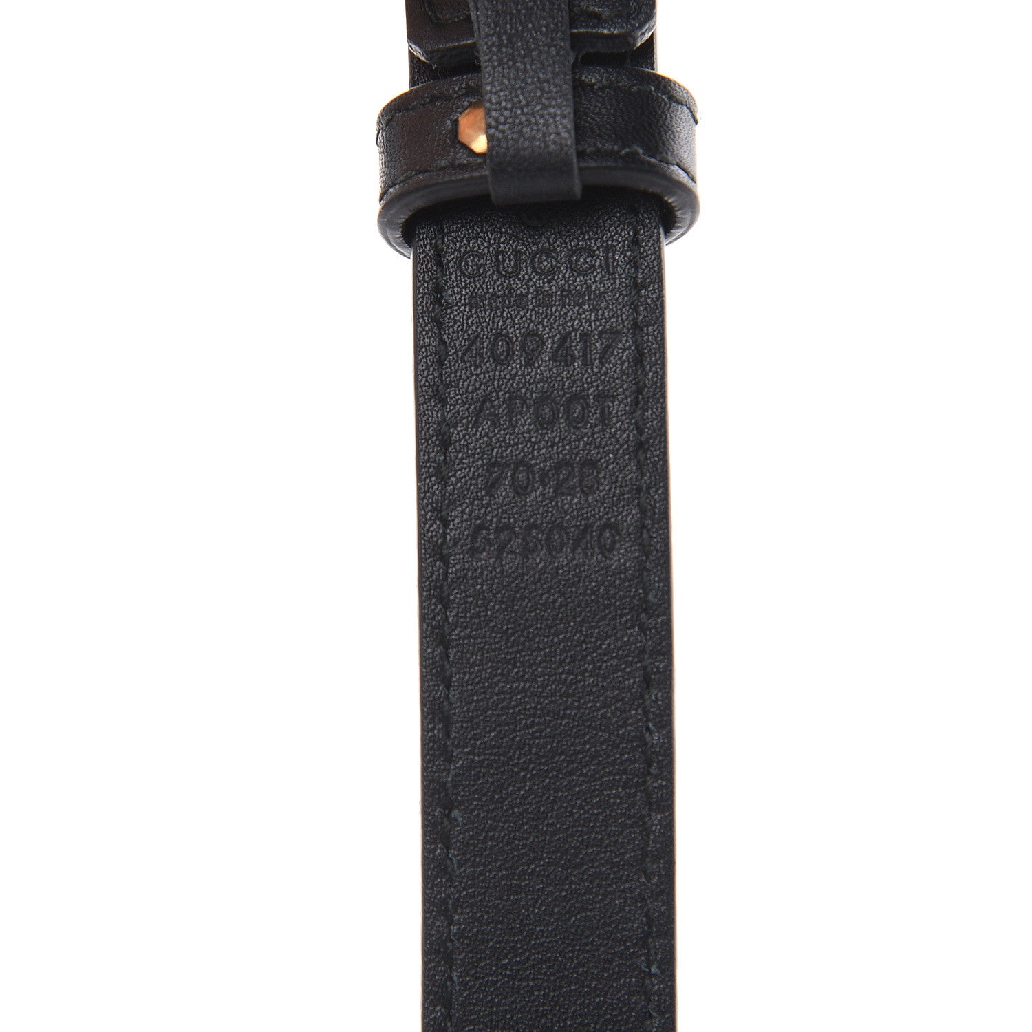 Gucci Calfskin Double G 20mm Belt 70 28 Black 6 of 6