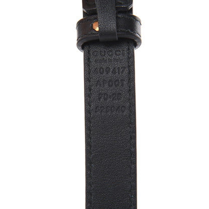 Gucci Calfskin Double G 20mm Belt 70 28 Black 6 of 6