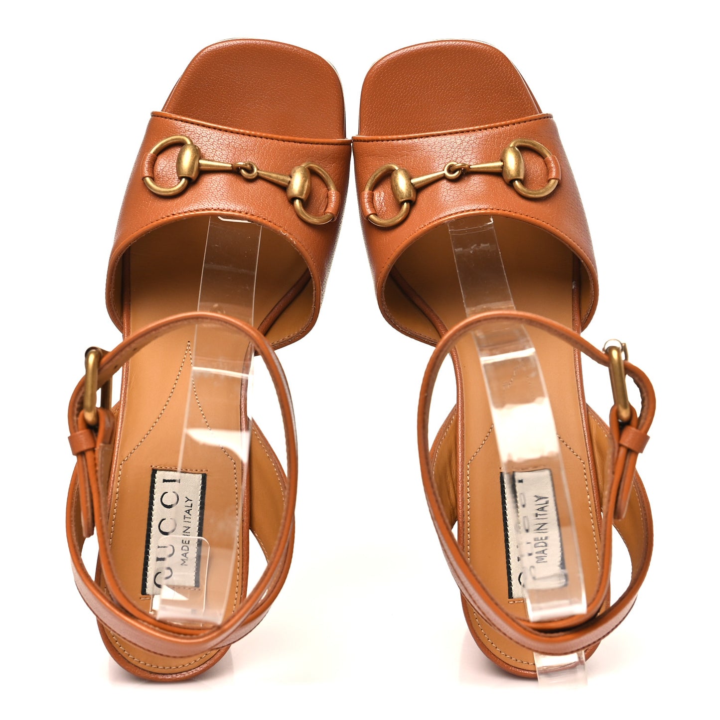 Quentin Granada Kid Horsebit 25/60mm Platform Sandals 37.5 Harness Brown