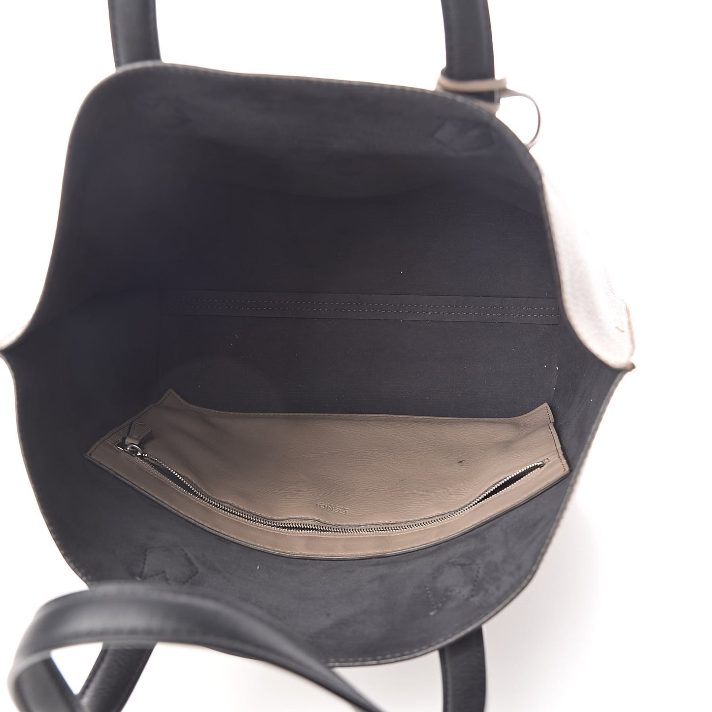 Vitello All In Shopper Tote Tortora Black