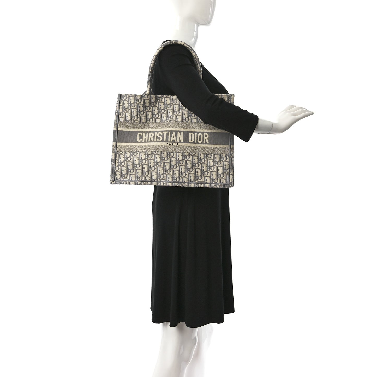 Oblique Medium Book Tote Grey