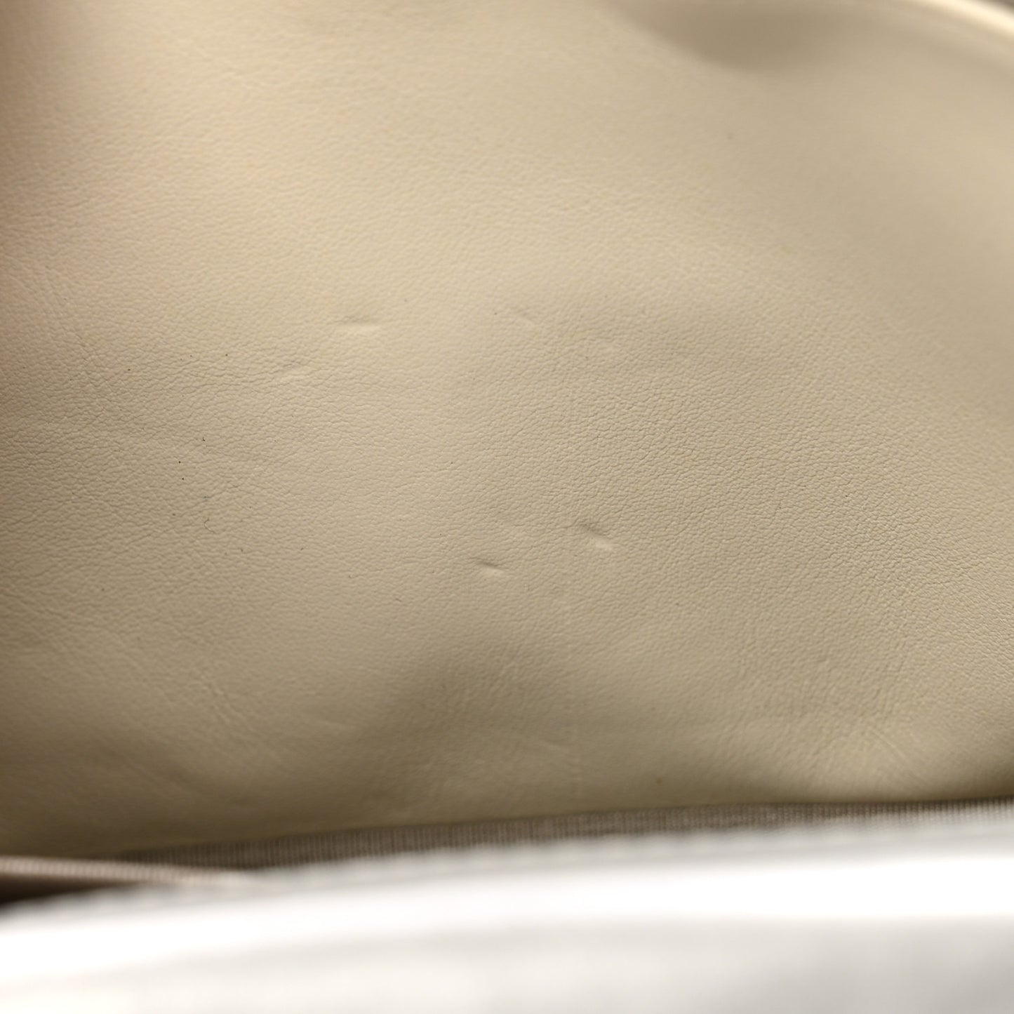 Metallic Aged Calfskin Quilted Wallet on Chain WOC Silver