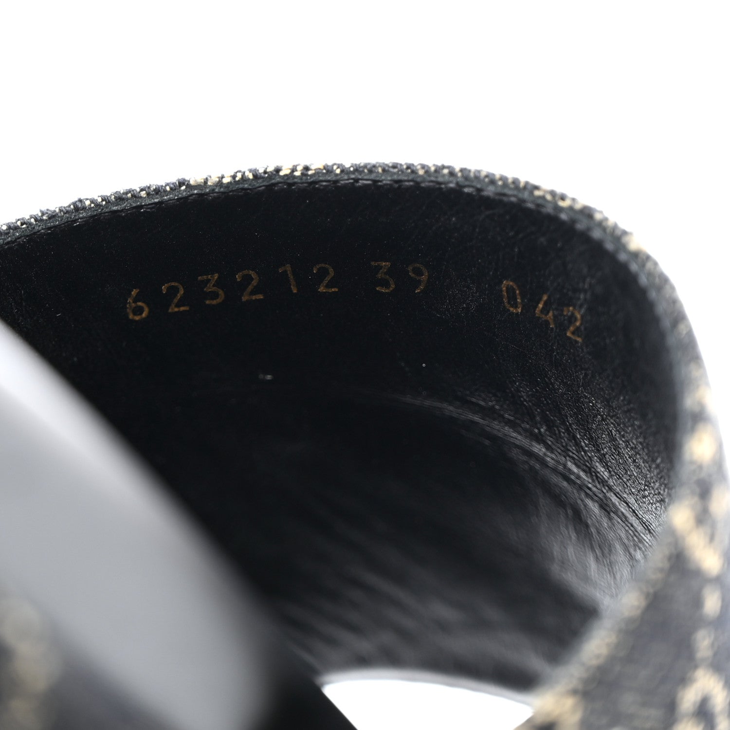 Gucci Jacquard Black Denim GG Monogram Angelina Platform 55mm Slide Sandals 39 Black Ivory 7 of 10
