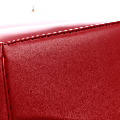 Gucci Calfskin Matelasse Small GG Marmont Top Handle Shoulder Bag Hibiscus Red 19 of 19