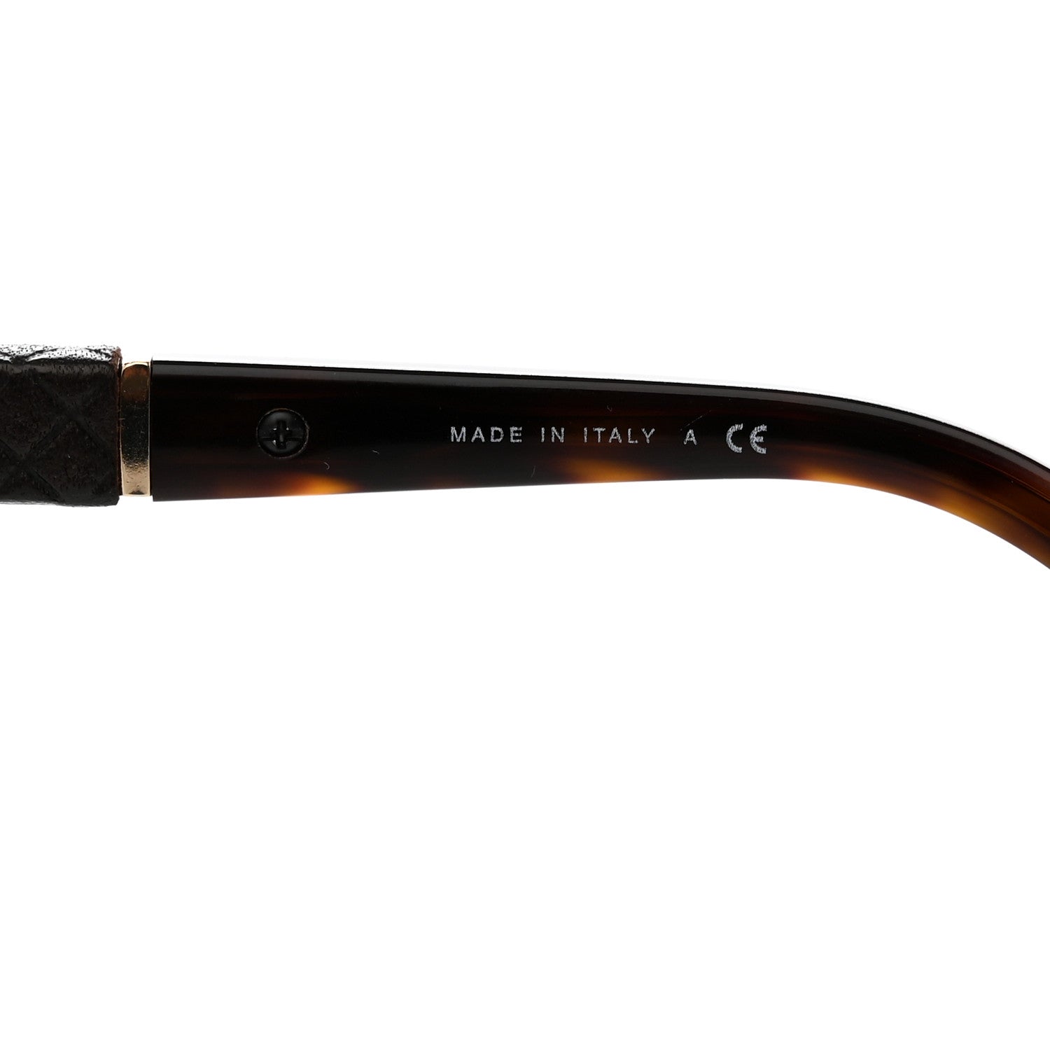 Chanel Lambskin Quilted CC Aviator Sunglasses 4195-Q Brown 6 of 8