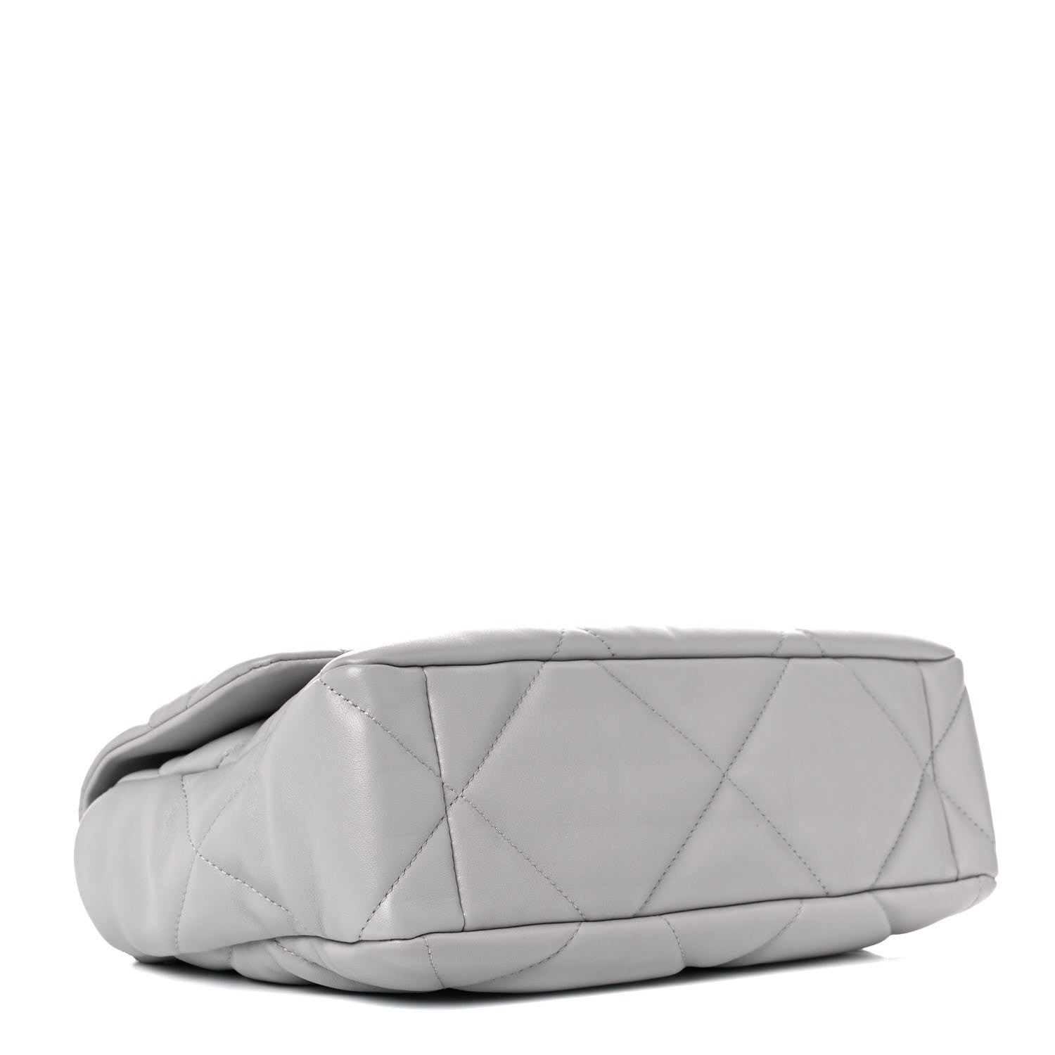 Chanel Lambskin Quilted Large Chanel 19 Flap Grey 4 of 9