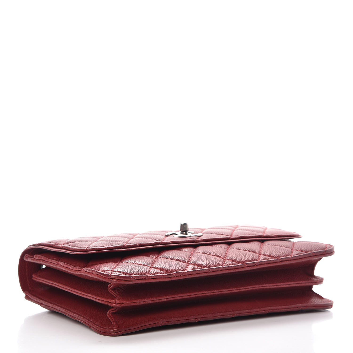 Chanel Caviar Quilted Flap With Chain Red 4 of 13