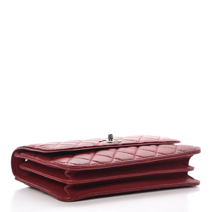 Chanel Caviar Quilted Flap With Chain Red 4 of 13