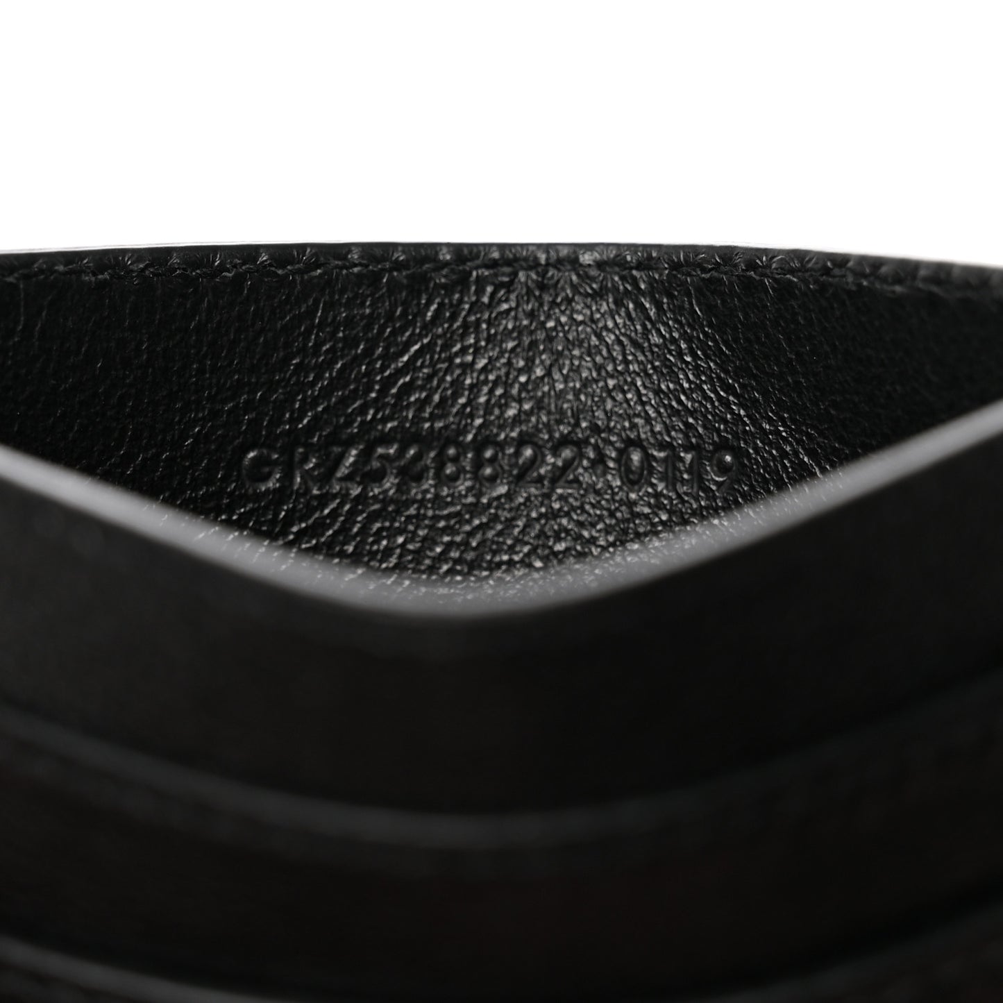 Calfskin Paisley Studded Monogram Credit Card Case Black