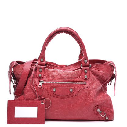 Balenciaga Agneau Giant 12 Silver Hardware City Rose Thulian 9 of 9