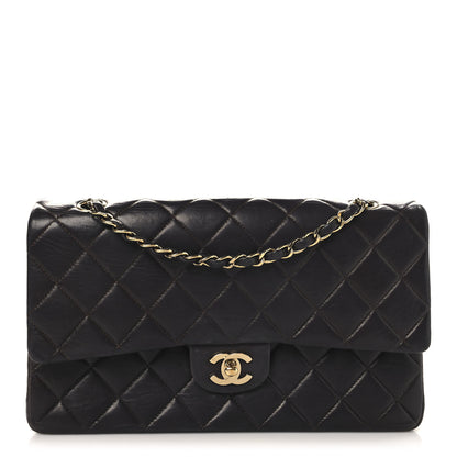 Chanel Lambskin Quilted Medium Double Flap Burgundy 1 of 14