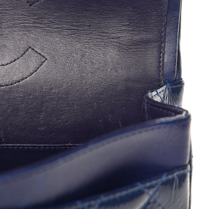 Chanel Distressed Patent Quilted 2.55 Reissue 226 Flap Navy 12 of 16