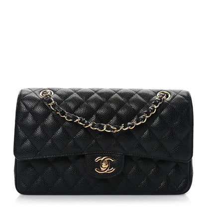 Chanel Caviar Quilted Medium Double Flap Black 1 of 8