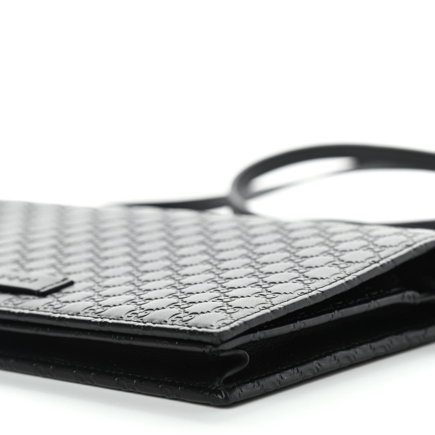 Gucci Microguccissima Crossbody Wallet Black 8 of 9