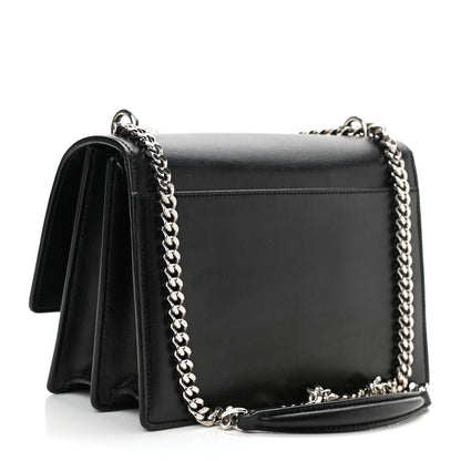Saint Laurent Calfskin Medium Monogram Sunset Black 2 of 7