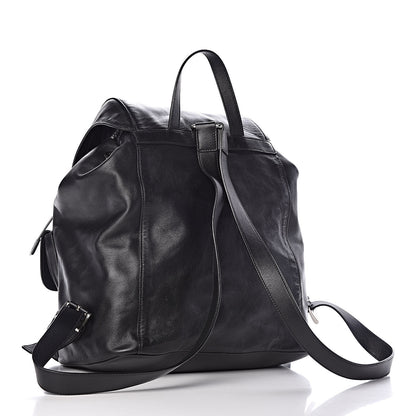 Prada Calfskin Backpack Black 3 of 15