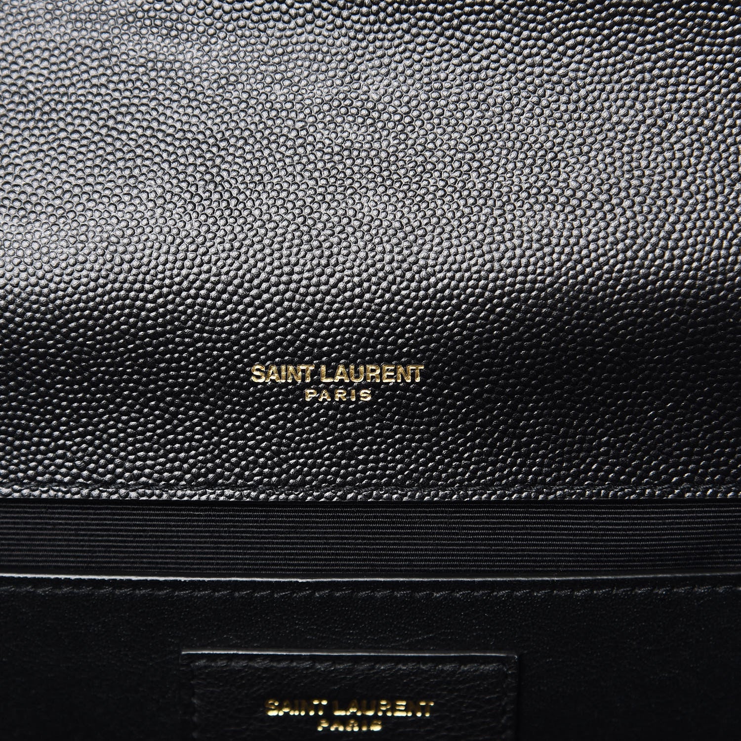 Saint Laurent Grain De Poudre Textured Mixed Matelasse Triquilt Medium Monogram Satchel Black 6 of 9