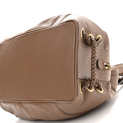 Mulberry Soft Goatskin Agyness Satchel Brown 9 of 11