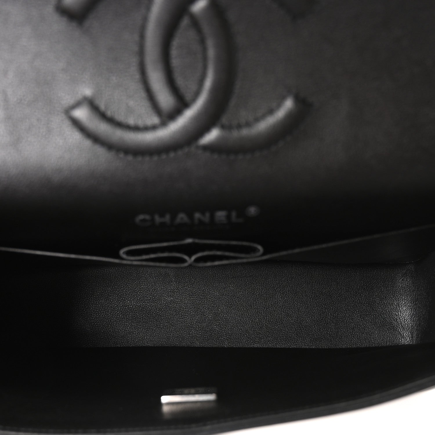 Chanel Lambskin Quilted Medium Double Flap So Black 5 of 10