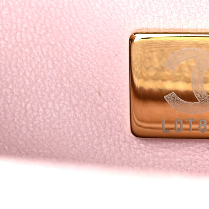 Chanel Metallic Caviar Quilted Extra Mini Coco Handle Flap Light Pink 7 of 10