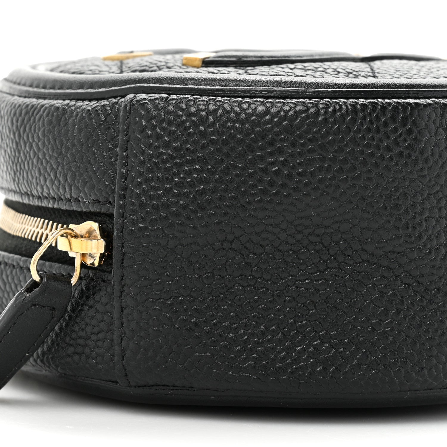 Chanel Caviar Quilted Round Filigree Crossbody Black 9 of 13